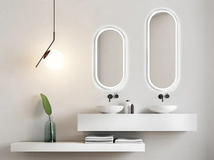 Lustro łazienkowe KORIA 60x100 z oświetleniem LED EXCLUSIVE RUKE
