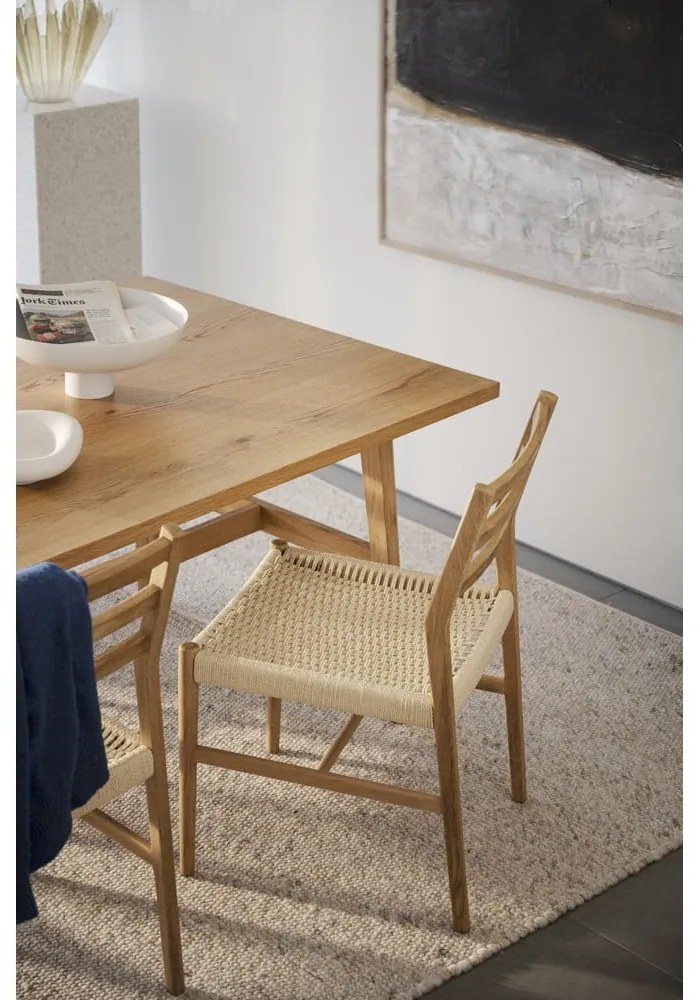 Stół w dekorze dębu 100x220 cm Plainfield – Rowico
