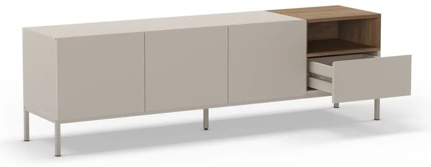 Kremowa szafka pod TV 180x55 cm Cailin – Marckeric