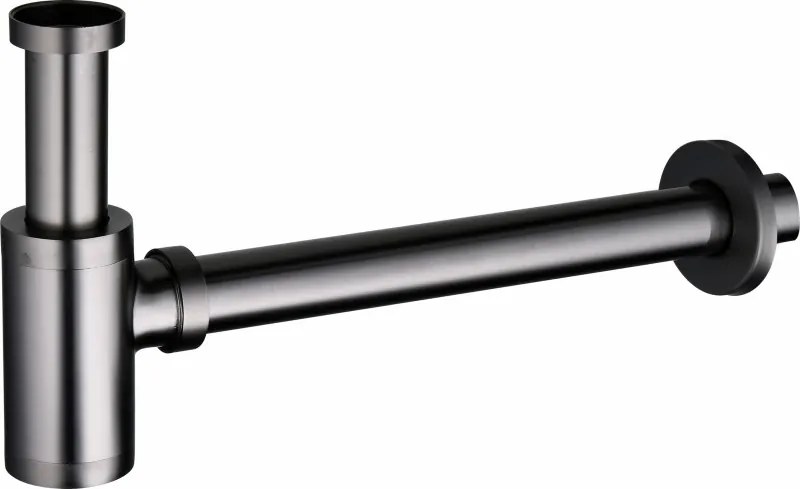 Mexen półsyfon umywalkowy okrągły, gun gray szczotkowany - 79950-66