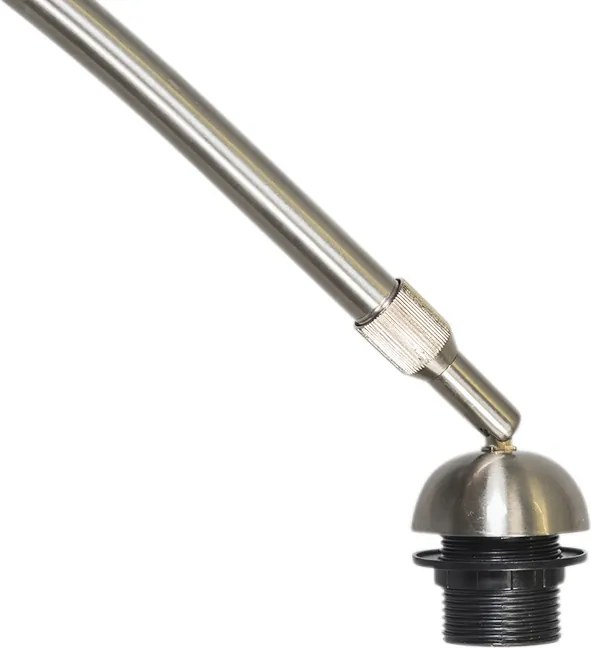 Lampa łukowa stalowa z zielonym mchu abażurem 50/50/25 - XXL