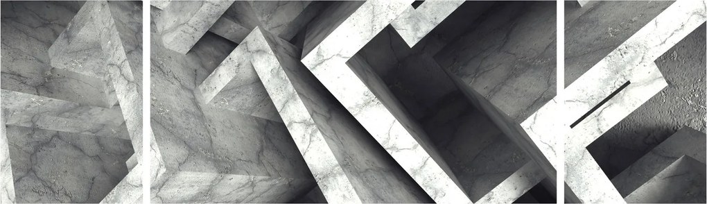 Abstrakcyjny obraz kostek (170x50 cm)