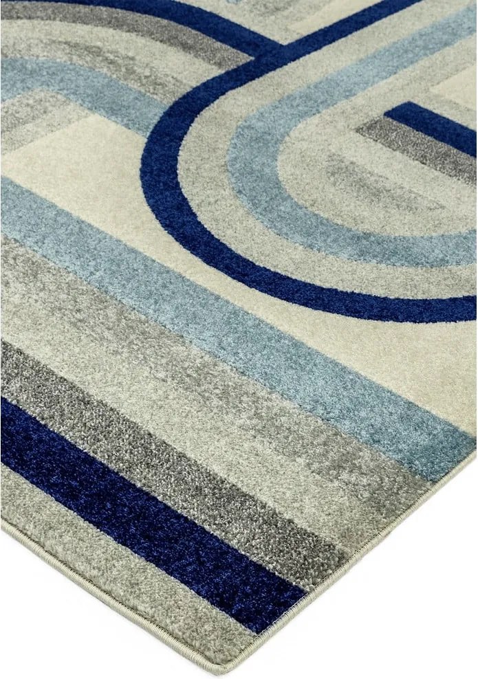 Szaroniebieski dywan 80x150 cm Nova Retro Blue – Asiatic Carpets