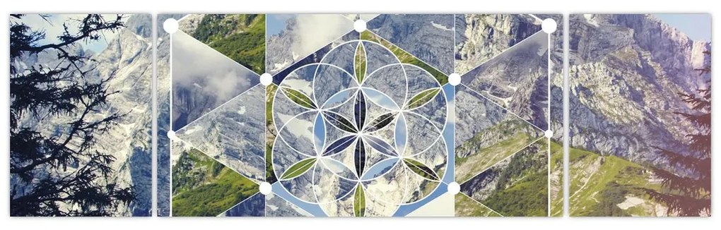 Obraz - Figura geometryczna (170x50 cm)