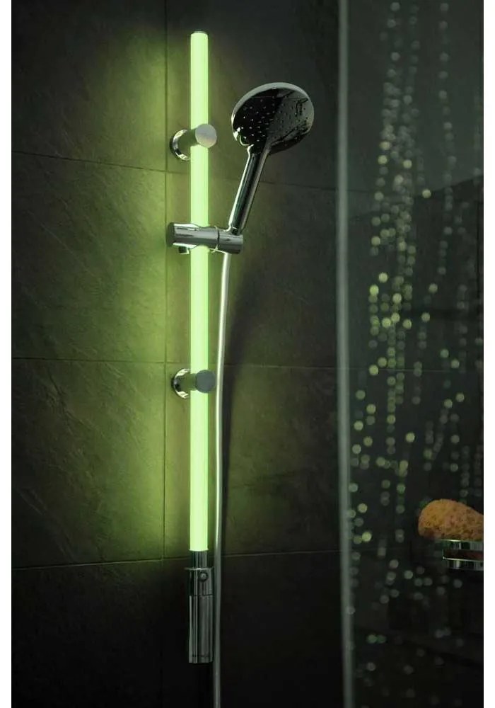 Zestaw prysznicowy w kolorze srebra 94 cm LED – Wenko