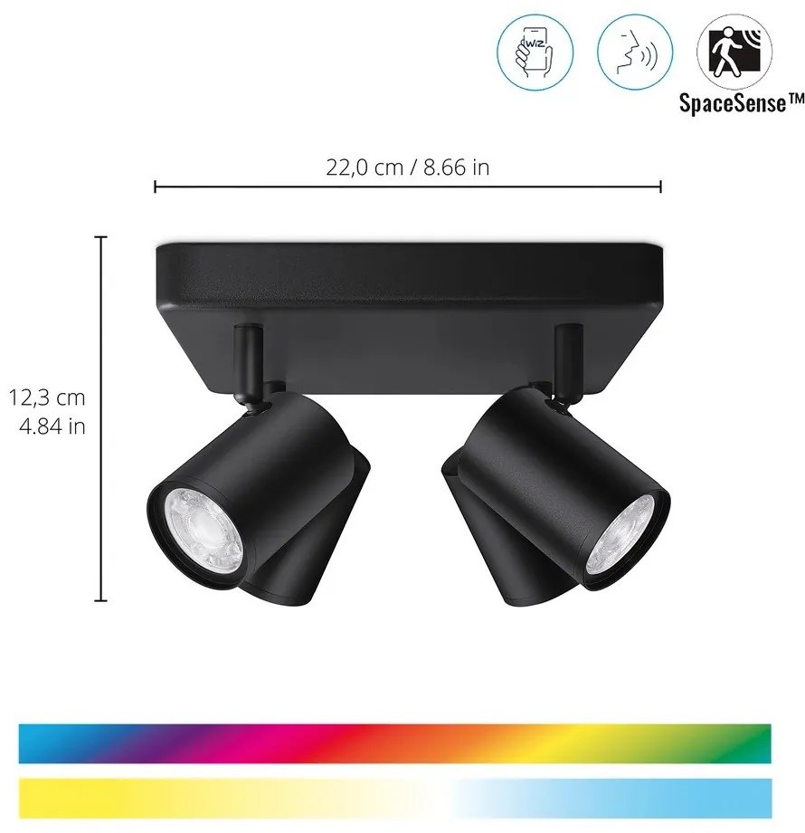 Inteligentna lampa punktowa z gwintem GU10 5 W Imageo – WiZ