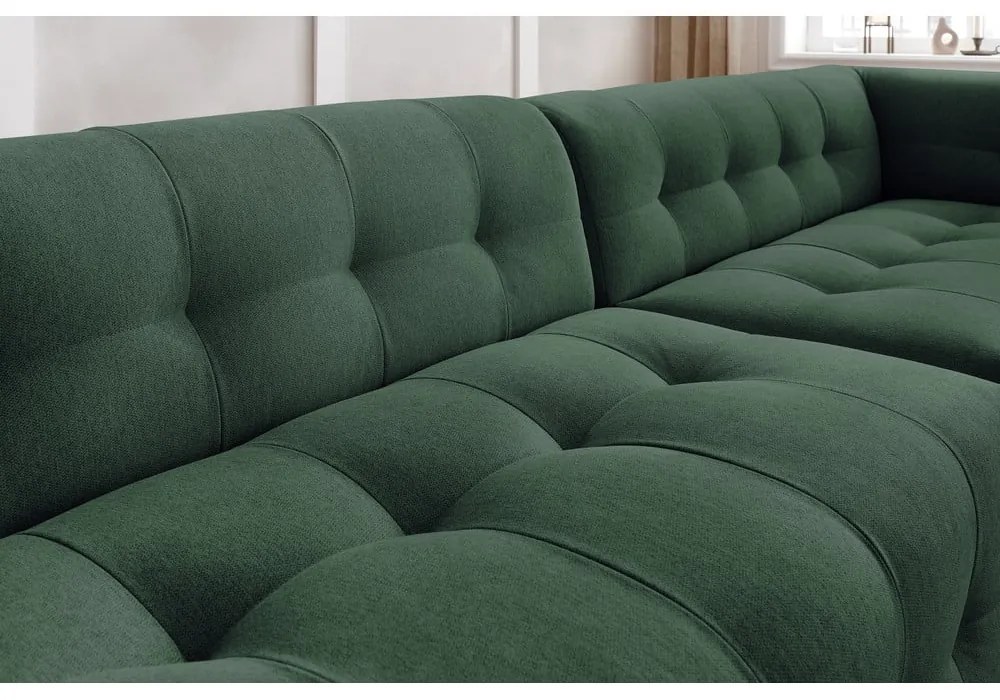 Ciemnozielona sofa 324 cm Kleber – Bobochic Paris