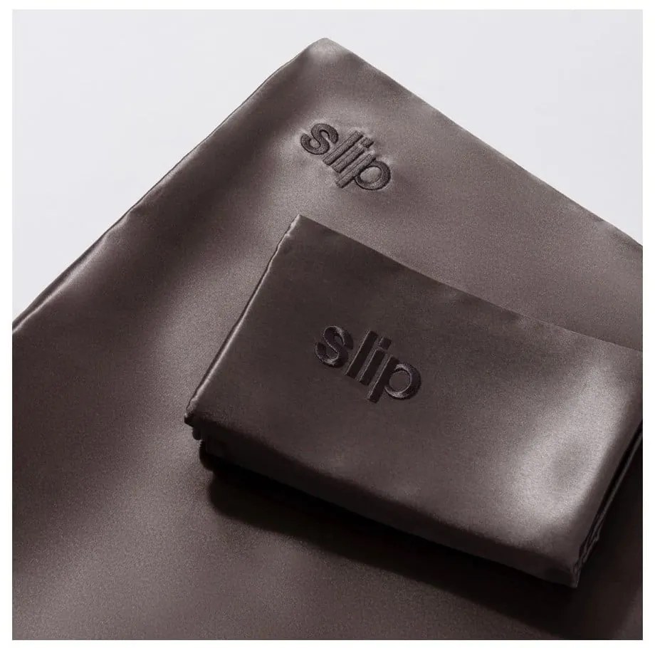 Jedwabna poszewka na poduszkę 51x76 cm Charcoal – slip