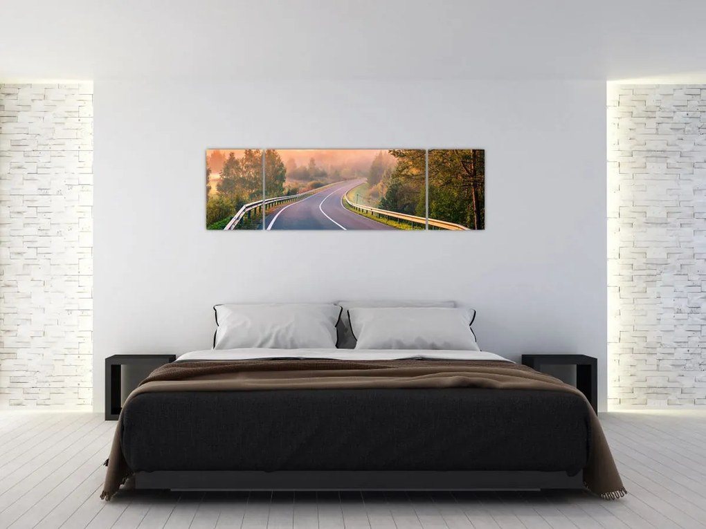 Obraz - Podróż o wschodzie słońca (170x50 cm)