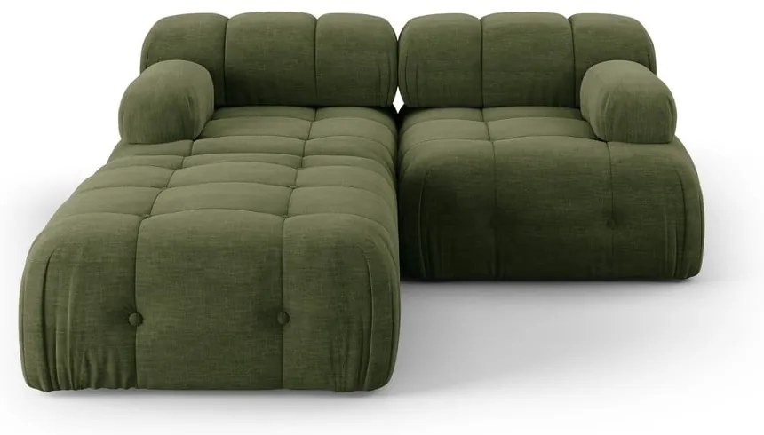 Ciemnozielony narożnik Ferento – Cosmopolitan Design
