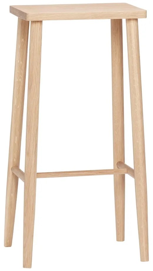 Hoker z drewna dębowego Hübsch Folk, wys. 72 cm