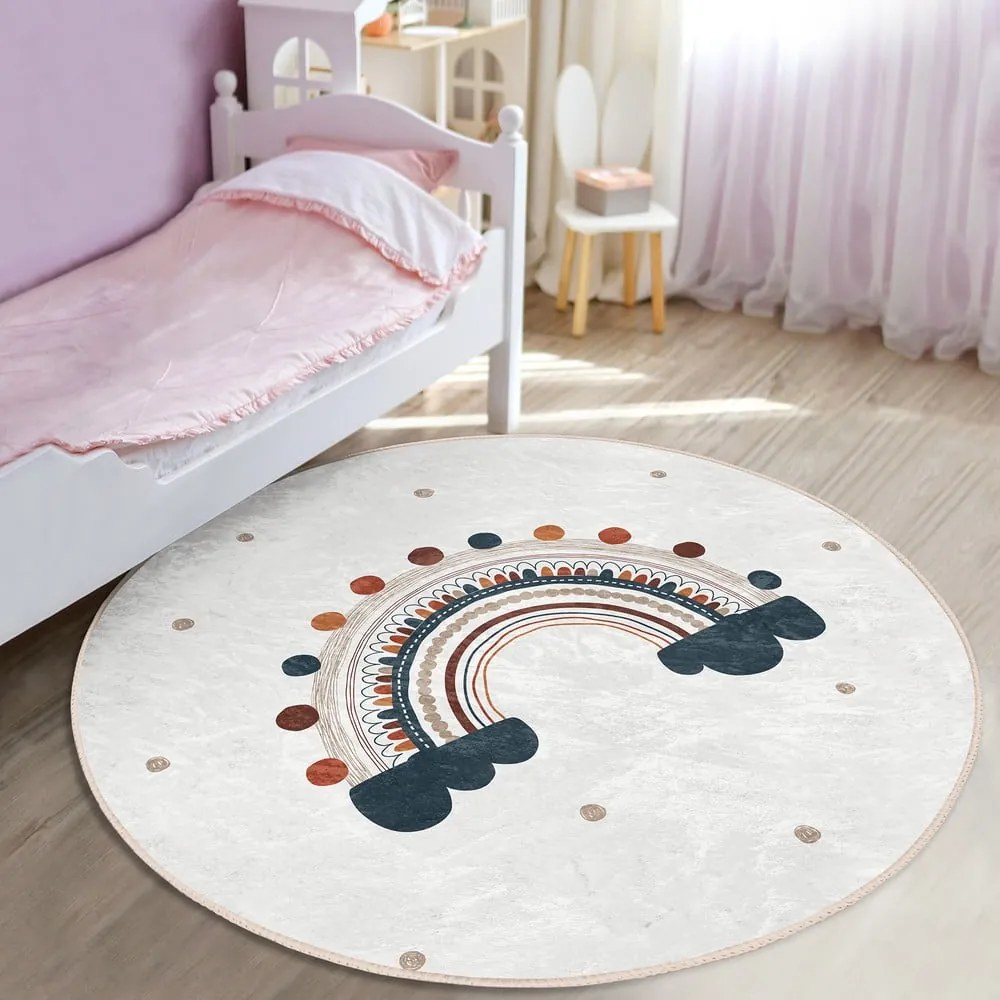 Kremowy dywan dziecięcy ø 100 cm Comfort – Mila Home