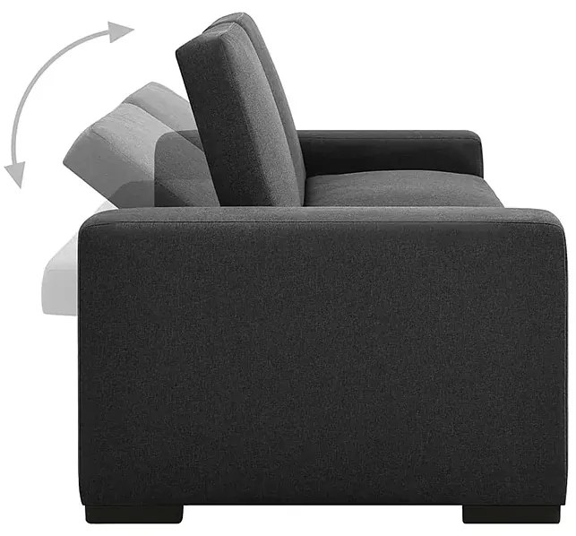 Luksusowa rozkładana ciemnoszara sofa - Astigar