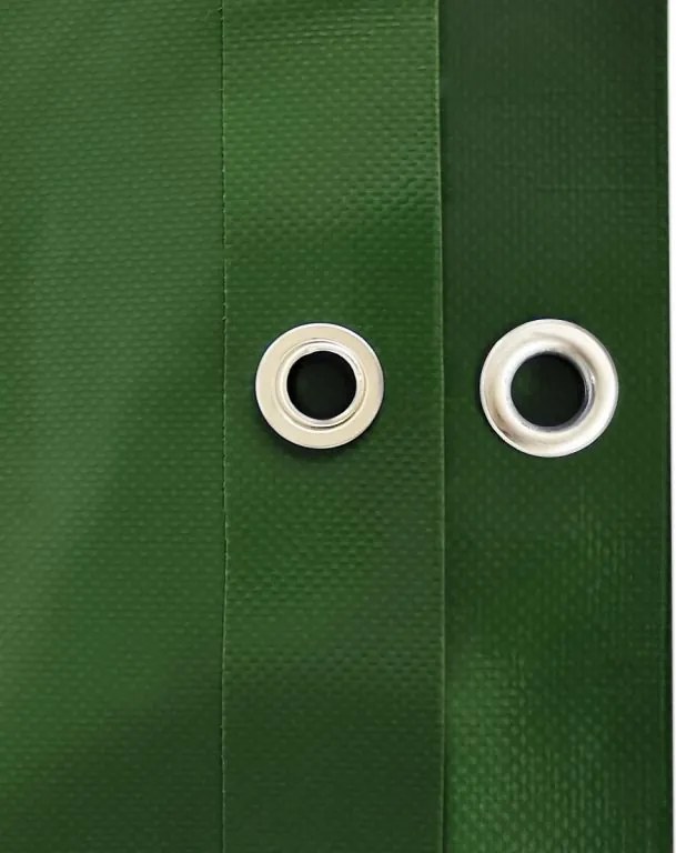 JAGO Plandeka 650 g/m², oczka aluminiowe, zielona, 2 x 3 m