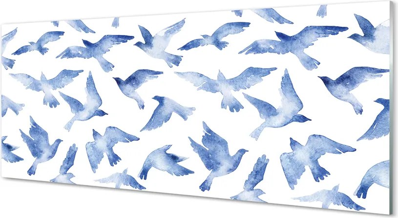 Panel szklany do Kuchni Ptasia Kompozycja Malarska