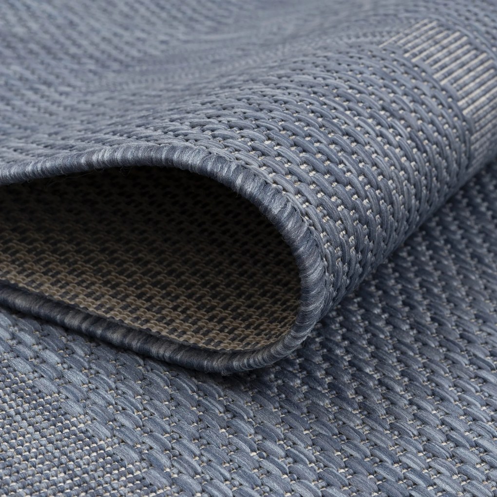Dywan zewnętrzny Relax ramka granatowy 200 cm x 290 cm
