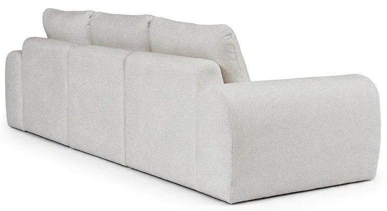 Jasnoszara sofa z materiału bouclé 287 cm Mirel – Rodier