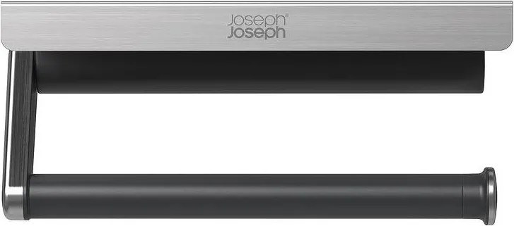Ścienny plastikowy wieszak na ręczniki papierowe w kolorze srebra RollGrip – Joseph Joseph