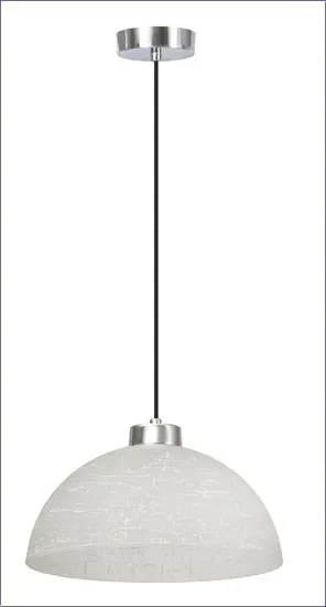 Chromowana nowoczesna lampa wisząca - M051 - Ilva