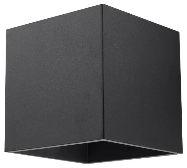 Czarny kinkiet Sollux Geo