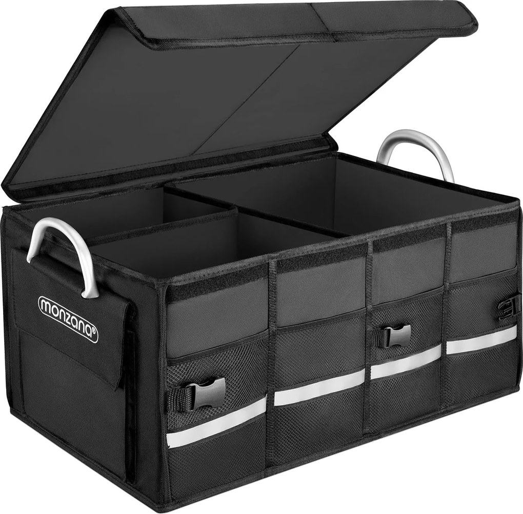 Organizer do bagażnika LEROY, 63L, 60x35x30cm, czarna Monzana