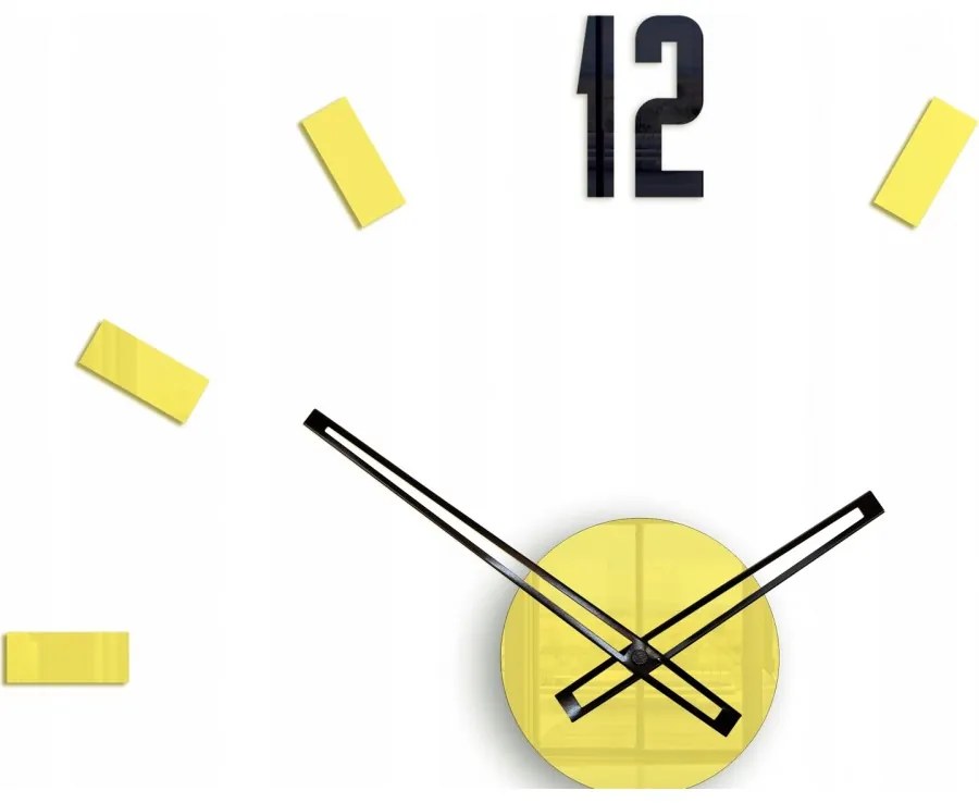 Zegar ścienny naklejany duży nowoczesny akrylowy na ścianę do kuchni salonu