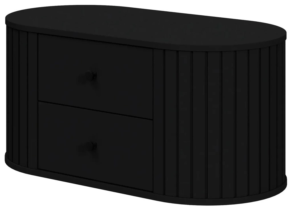 Czarna szafka łazienkowa pod umywalkę K8-G92