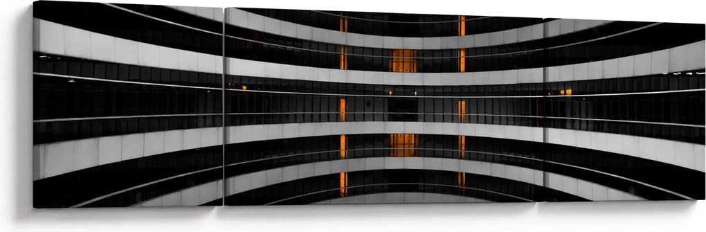 Abstrakcyjny obraz - budynek (170x50 cm)