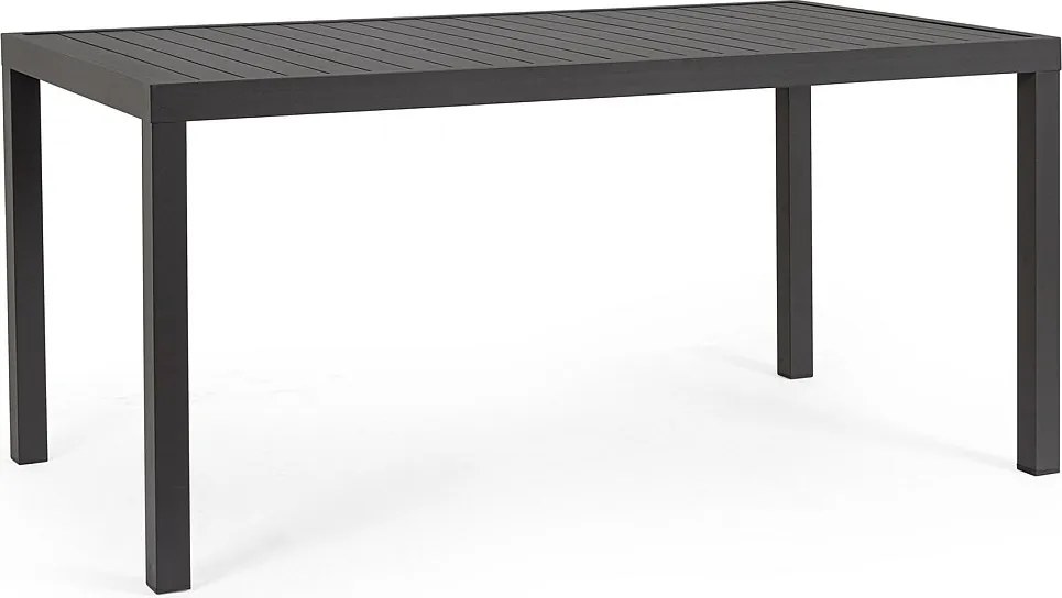 Stół ogrodowy z proszkowo malowanego aluminium w kolorze antracytowym - HILDE