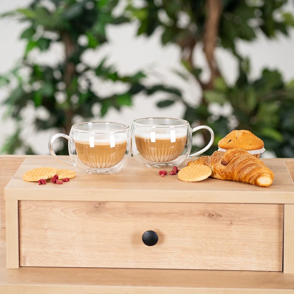 4Home Szklanka termiczna do cappuccino Hot&Cool 270 ml, 2 szt.