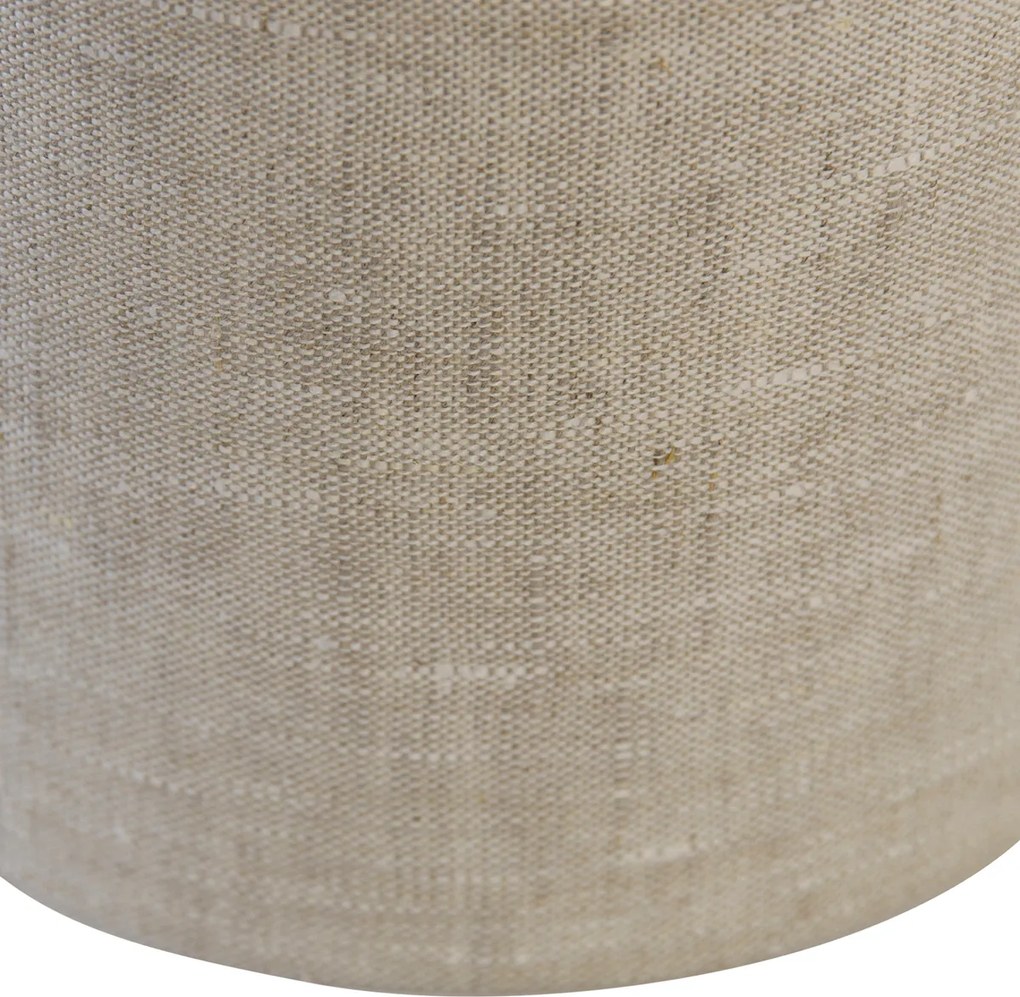 Abażur z tkaniny jasnoszary 18/18/14