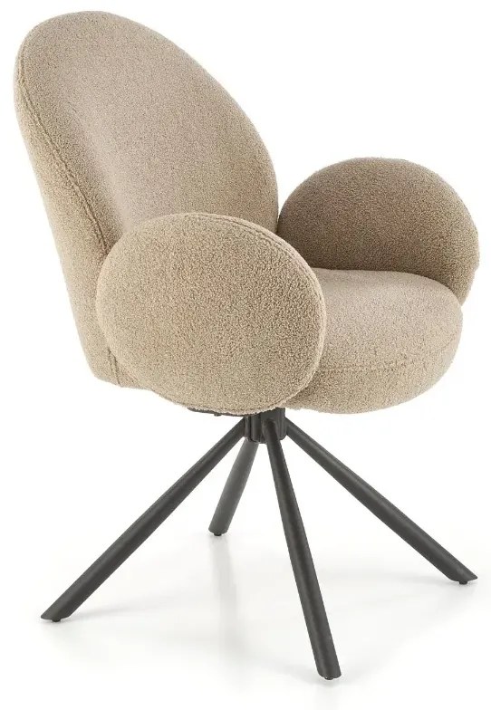 Krzesło tapicerowane K498 cappuccino HALMAR