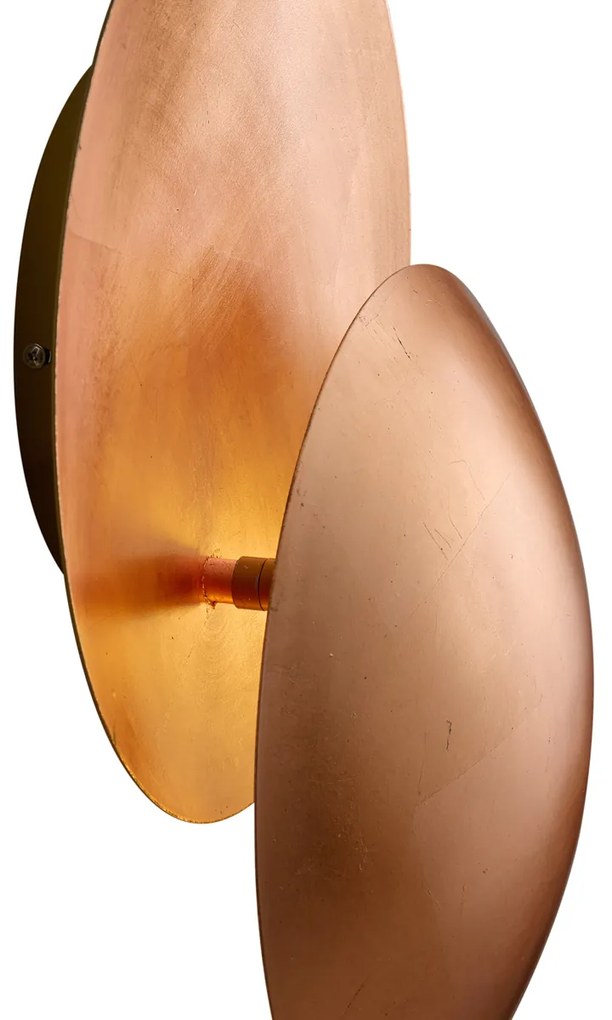 Nowoczesny Kinkiet / Lampa scienna miedziany 34,5 cm 2-źródła światła - Sunrise Nowoczesny Oswietlenie wewnetrzne