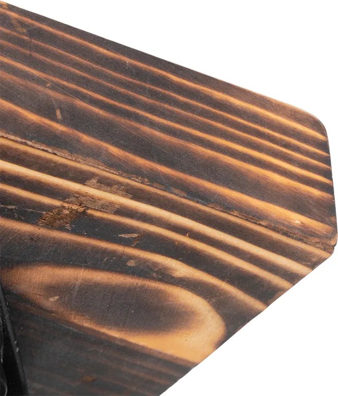 Industrialny reflektor sufitowy drewno z betonem - Creto