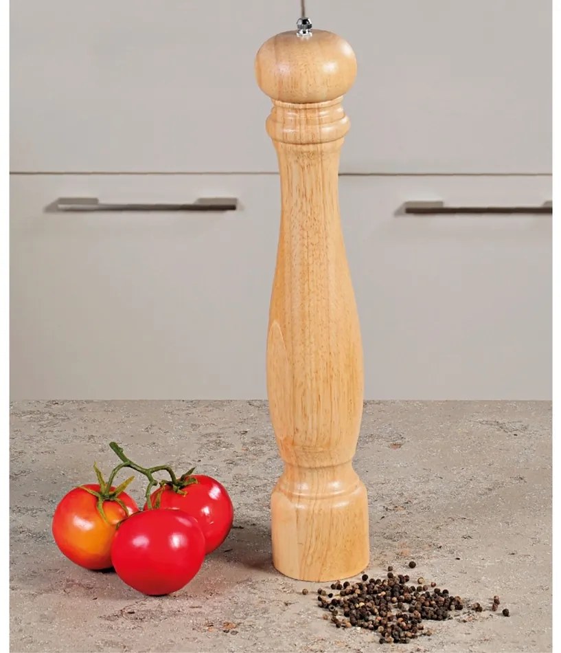Kesper 13664 Młynek do pieprzu gumowy, naturalny, wys. 4 0 cm