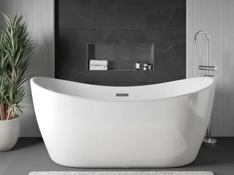 Mexen X-Wall-NR półka wnękowa bez kołnierza 75 x 30 cm, inox - 1911753010