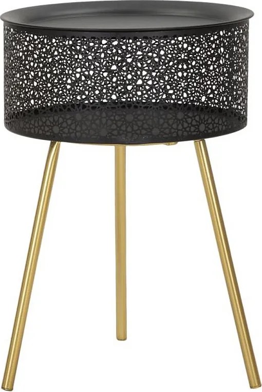 Stolik Kawowy VKH523, Czarny, 35x35x50 cm, Kendra Home