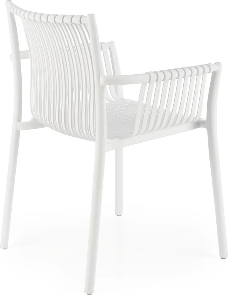 Sztaplowane krzesło ogrodowe z podłokietnikami K492