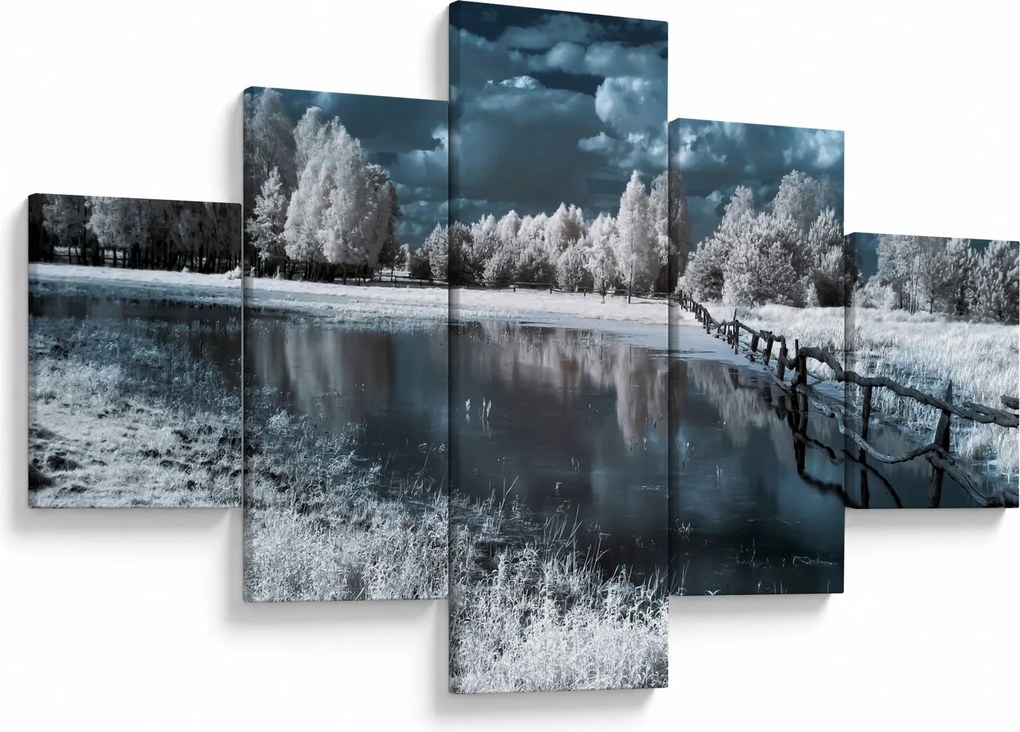 Obraz - Zamarznięty krajobraz (125x70 cm)