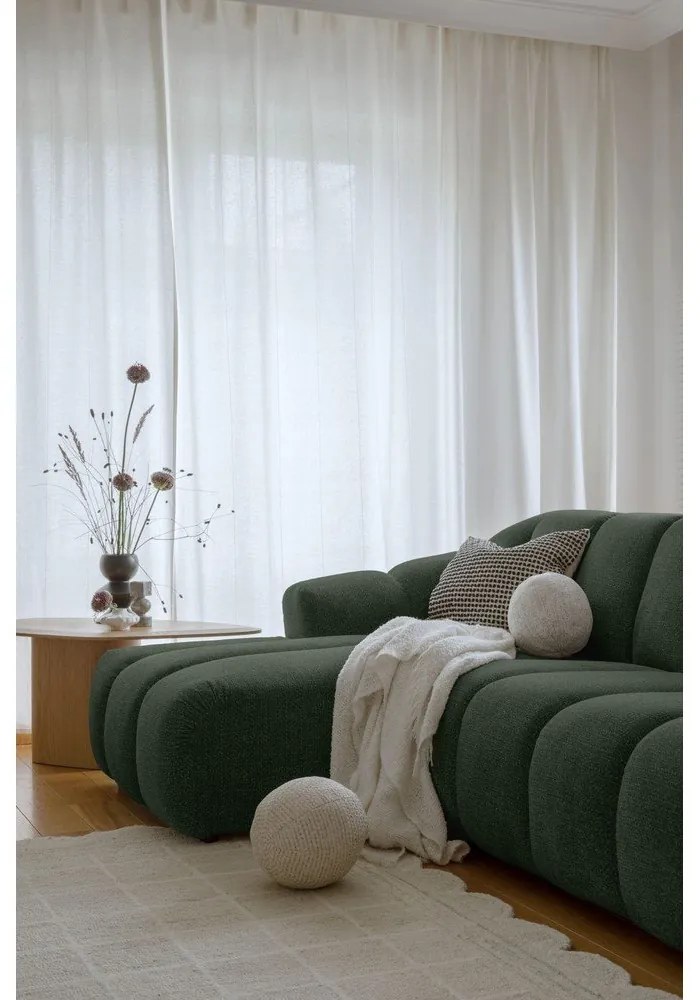 Ciemnozielony narożnik (lewostronny/z szezlongiem) Shell – Miuform