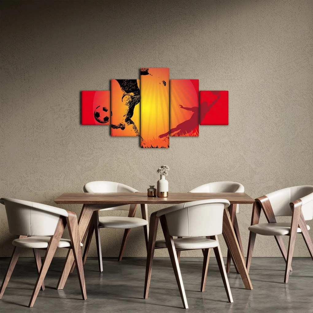 Obraz - Piłka nożna (125x70 cm)