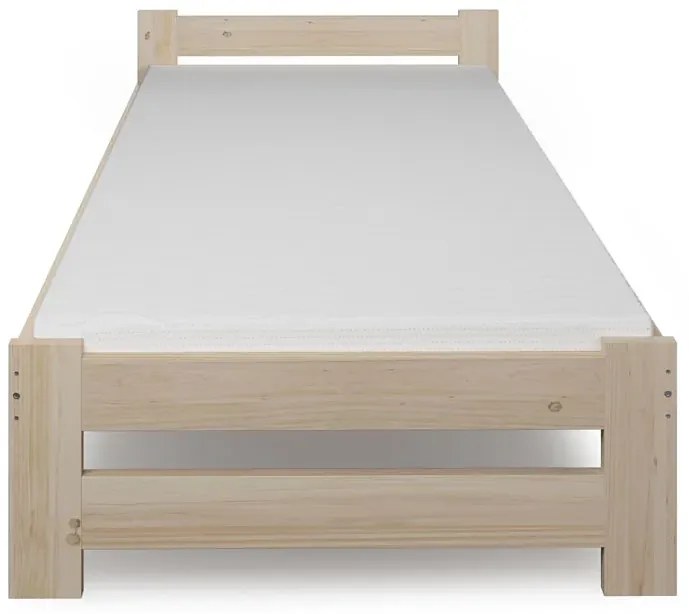 Jednoosobowe łóżko z materacem 80x200 - Logis