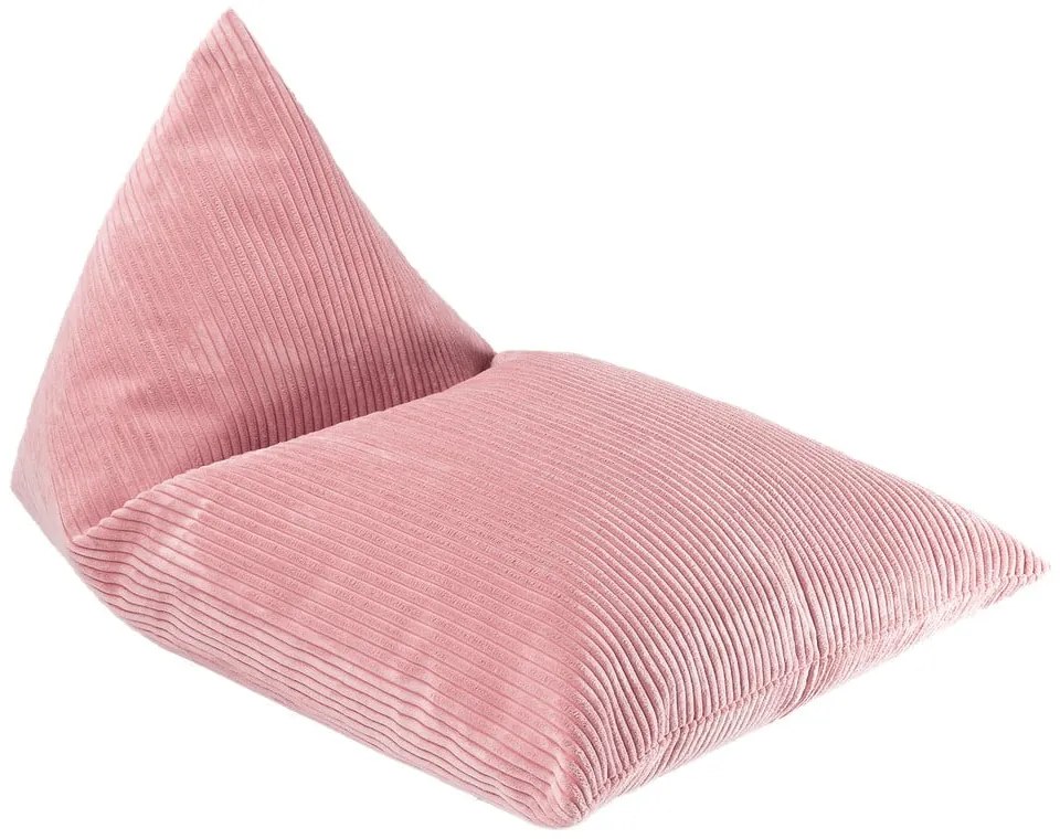 Różowy sztruksowy dziecięcy worek do siedzenia Big Lounger – Wigiwama