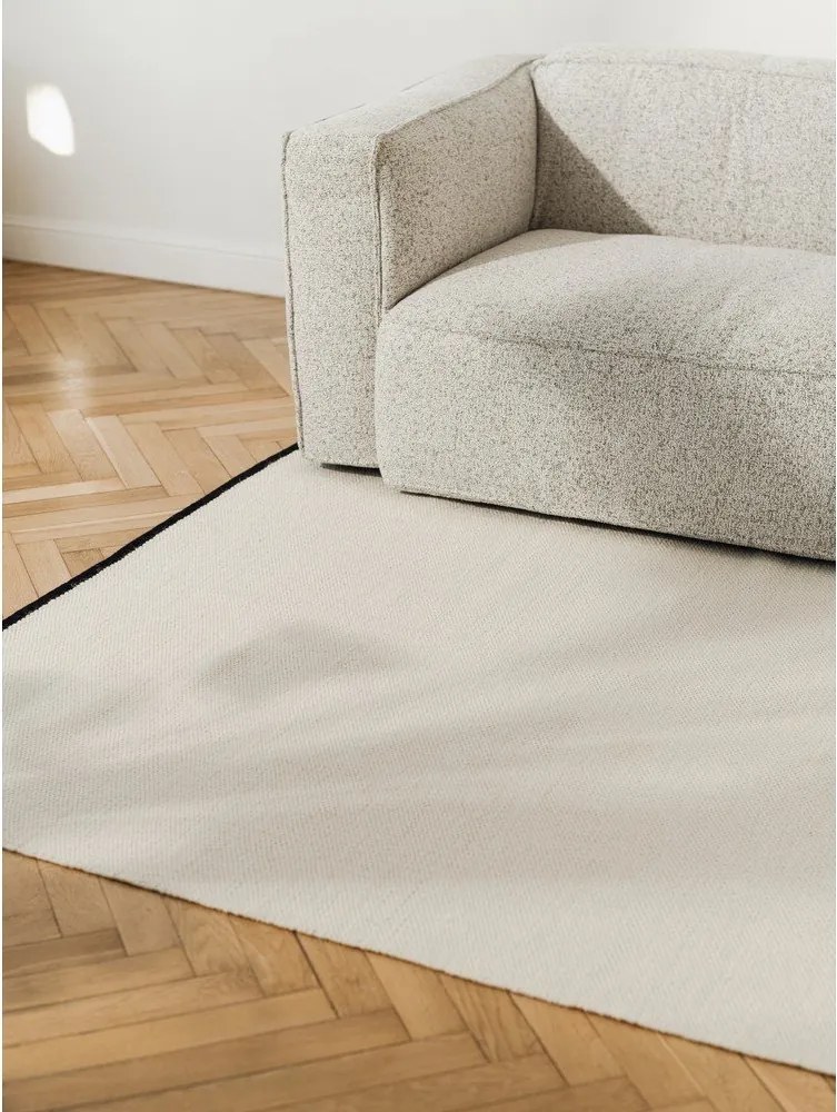 Beżowy wełniany dywan tkany ręcznie 200x300 cm Mavi – noo.ma