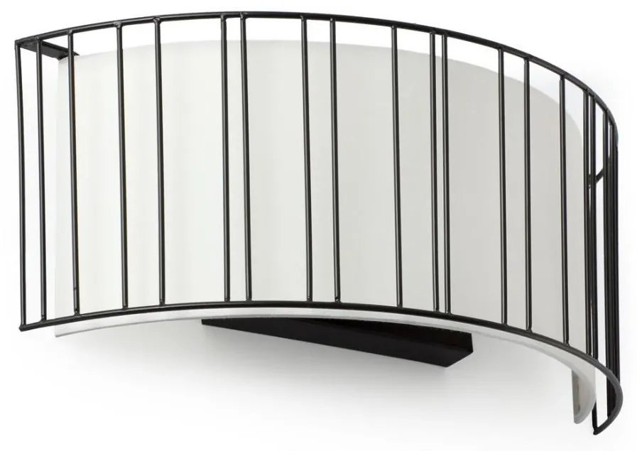 FARO 29310 - Kinkiet LINDA 2xE27/15W/100-240V biały/czarny