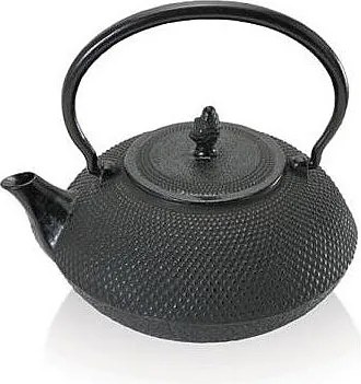 Czarna Dzbanek Emaliowany Beka 1,2L - Zachowanie Ciepła - Wyjmowany Filtr - Indukcja