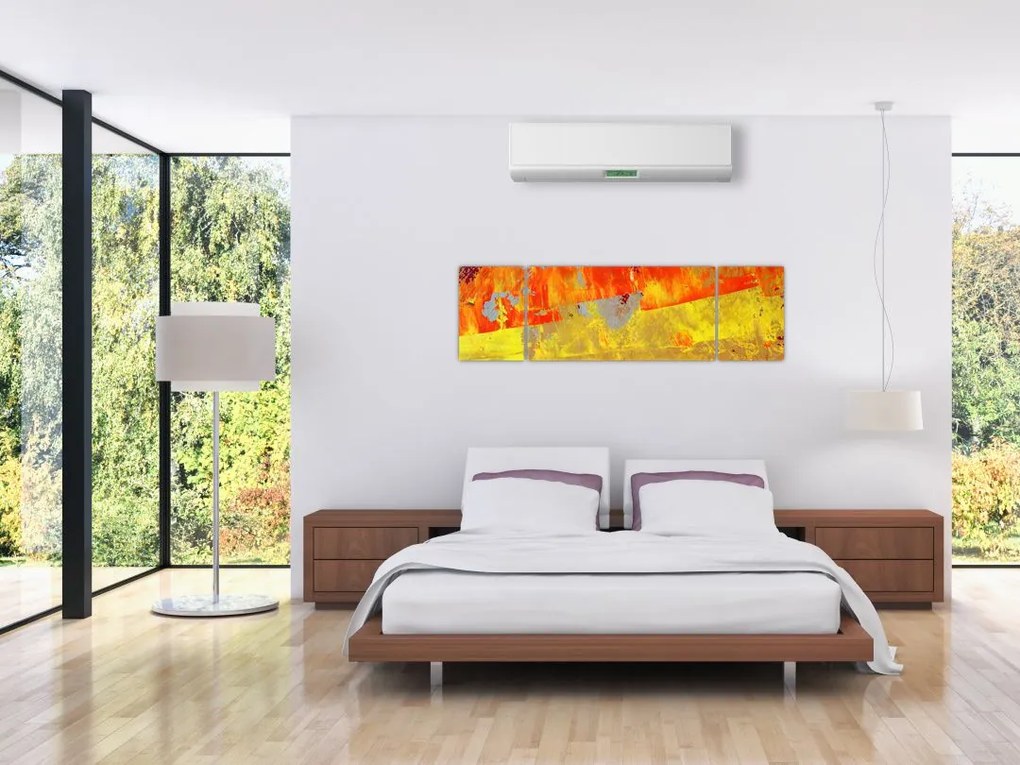Obraz abstrakcji - malarstwo (170x50 cm)