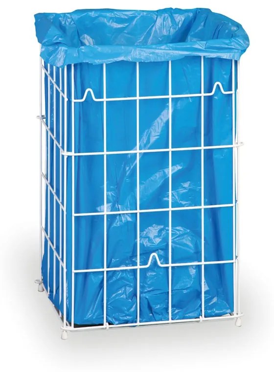 Druciany kosz na zużyte ręczniki papierowe, biały