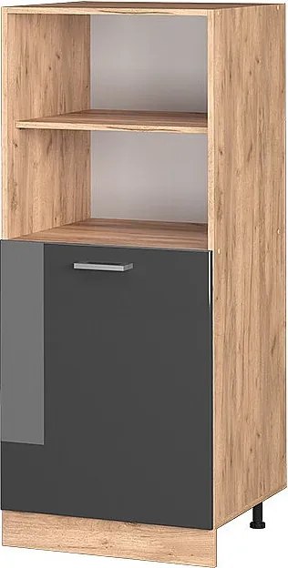 Szafka kuchenna antracyt wysoki połysk 60x57x143 r-line