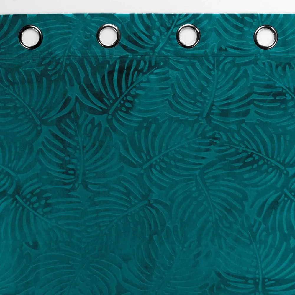 Niebieska aksamitna zasłona 140x240 cm Analia – douceur d'intérieur